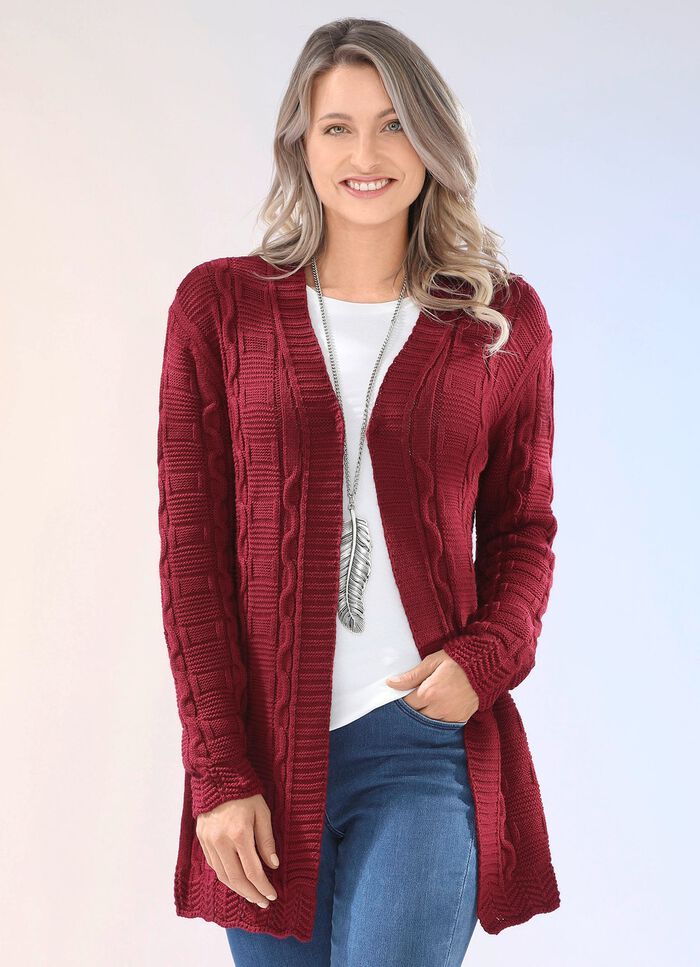 Vest van een structuurmix WIJNROOD