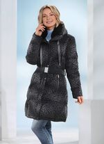 Korte jas met stretchriem 