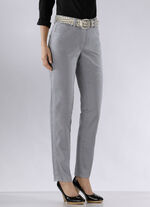 Power-stretch-jeans LICHTGRIJS