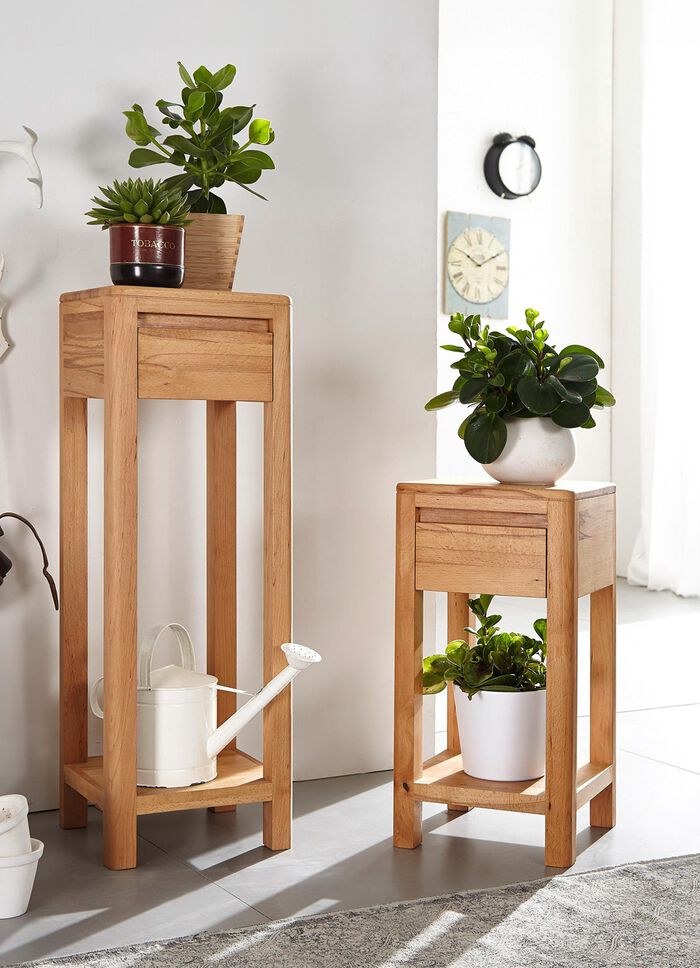 Bijzettafel gemaakt van geolied massief hout 