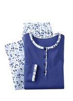 Twee-pack pyjama's met lange mouwen en knoopsluiting 