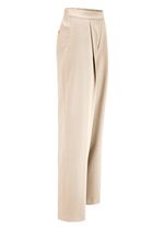 Broek met plooien in modieuze wijdte 