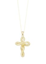 Filigraan, gebogen kruishanger 