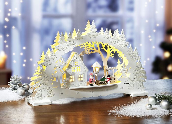 Kaarsenboog met LED-verlichting 