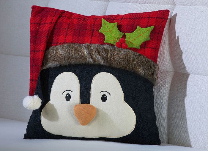 Kussensloop "Kerstpingu&iuml;n" 