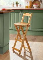 opvouwbare kruk van bamboe 