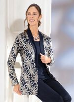 Elegante kazuifel in marine goud MARINE-GOUD