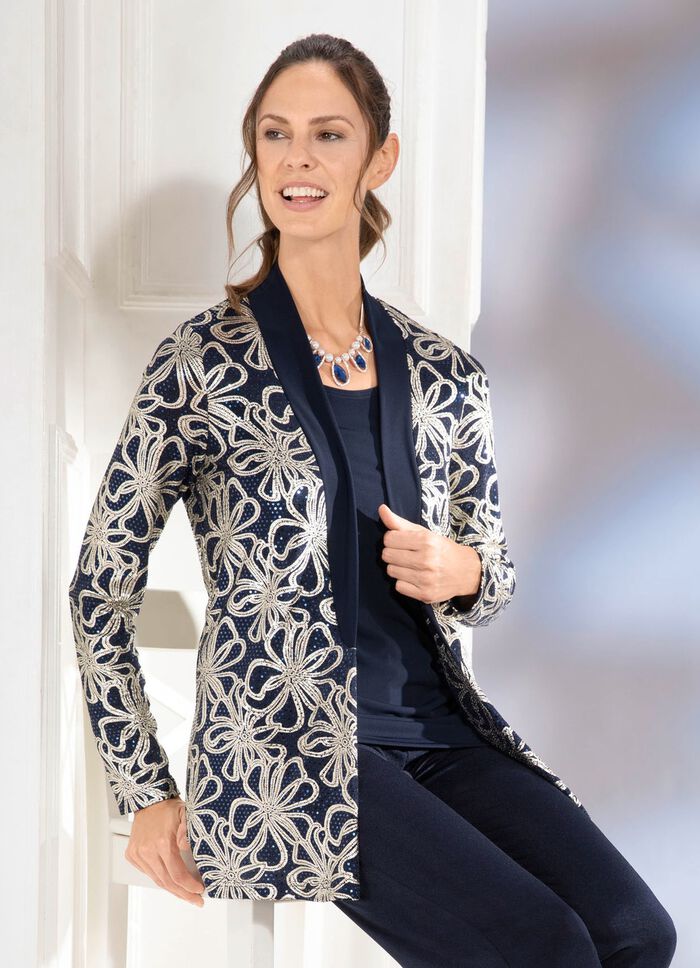 Elegante kazuifel in marine goud MARINE-GOUD