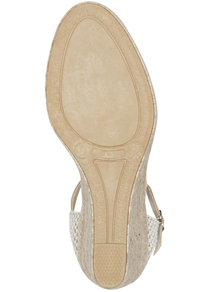 Sandalen gemaakt van textielmateriaal 