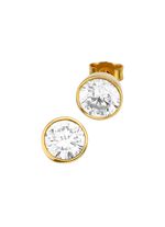 Oorbellen met synth. zirkonia 