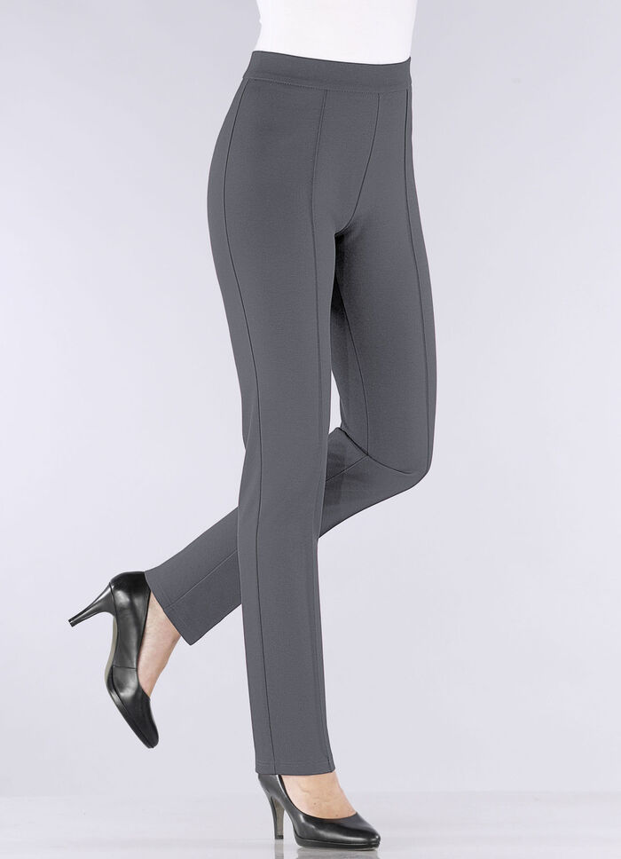 Broek met zachte, verwarmende voering DONKERGRIJS