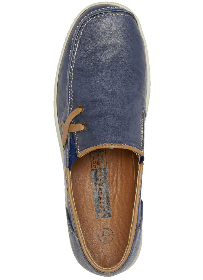 ELENA EDEN pantoffels met een gerimpelde structuur JEANS