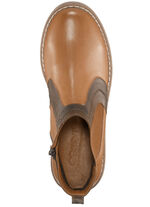 Gemini enkellaarsjes met decoratieve inzetstukken COGNACBRUIN