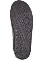 Pantoffels met elastisch trekkoord ZWART-GRIJS