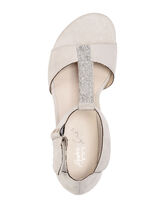 Andrea Conti, chique damessandalen, met klittenbandsluiting LICHTBEIGE