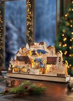 Kaarsenboog met LED-verlichting en kerstmuziek 