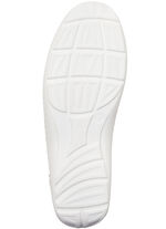 Waldläufer, comfortabele damespantoffels, breedte H, met uitneembaar voetbed NATUURWIT