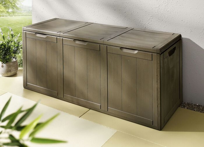 Spatwaterdichte opbergdozen met houtlook 