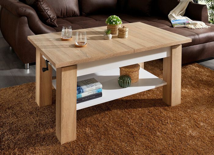 Uitschuifbare salontafel 