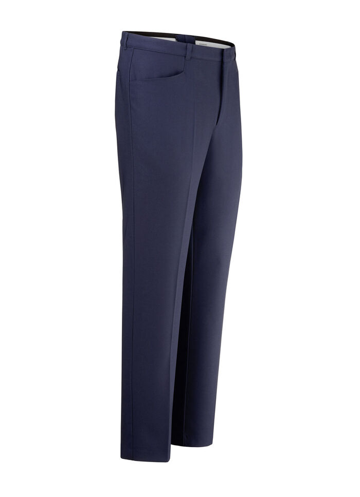 Broek "Klaus Models" met elastische tailleband in 3 kleuren MARINE