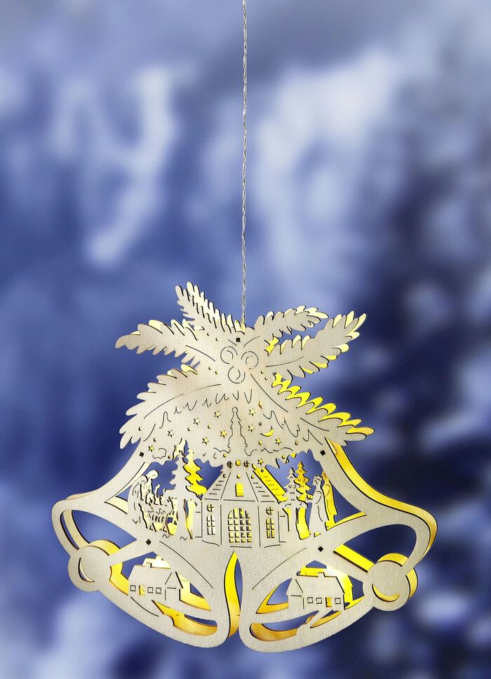 Verlichte raamdecoratie, werkt op batterijen 