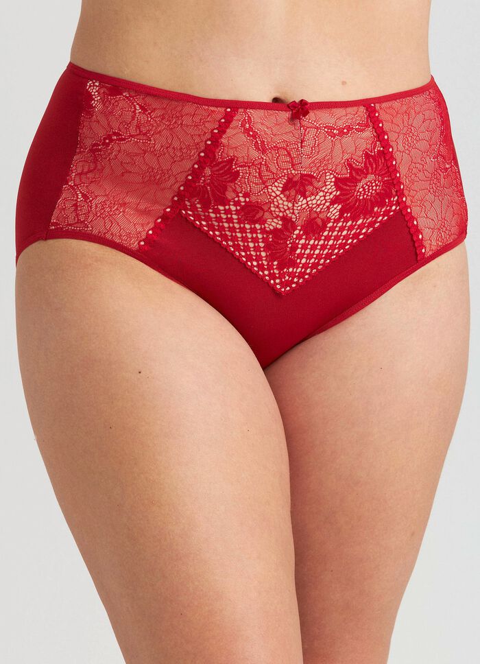 Miss Mary slip met gevoerde elastische kant 