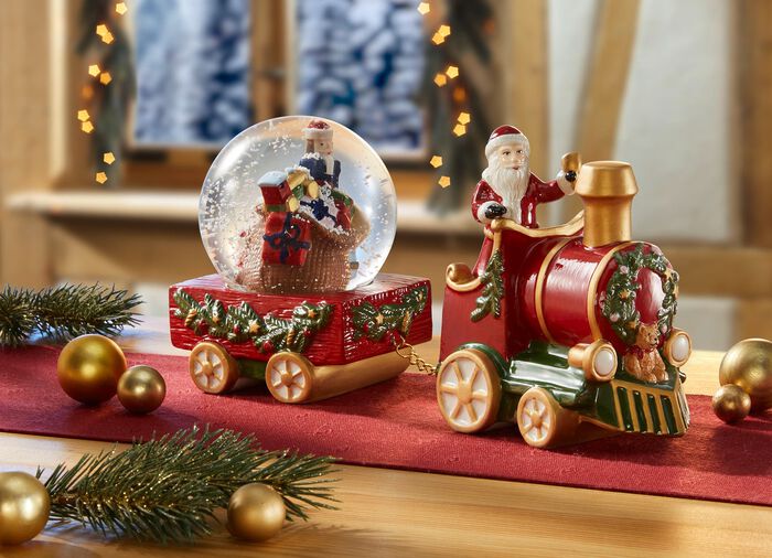 Porseleinen sneeuwboltrein van Villeroy &amp; Boch 