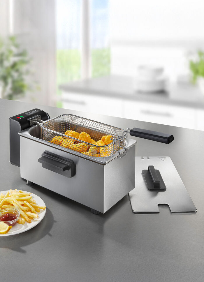 Frituurpan met roestvrijstalen binnenpan 