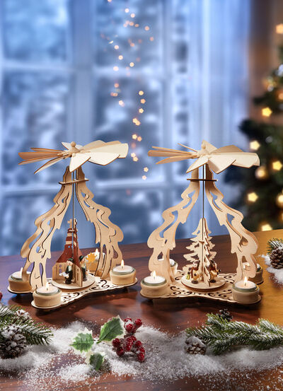 Tafelpiramide van hout 