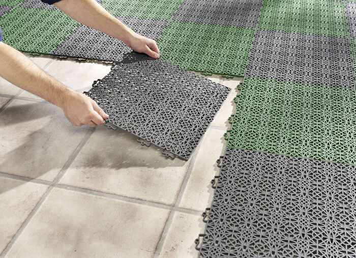 Weerbestendige terrastegels met kliksysteem GROEN