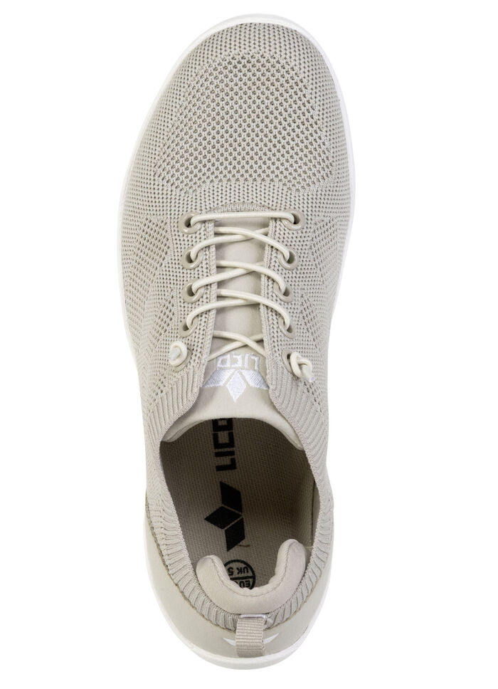 Comfortabele damesschoenen op blote voeten met uitneembaar voetbed ECRU