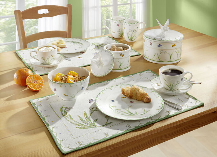 Ontbijtbordset "Kleurrijke Lente" 