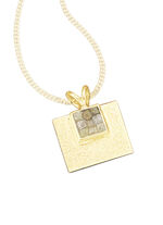 Kettinghanger met ruwe diamanten 
