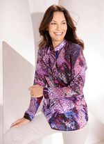 Transparante tuniek met inkjetprint 