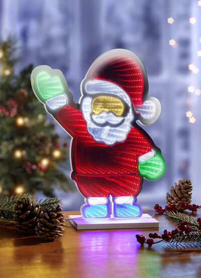 LED Kerstman van kunststof 
