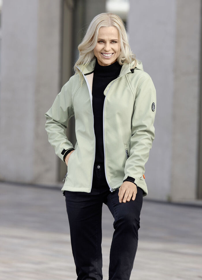 Jas met gelijmde fleece binnenkant LINDE GROEN