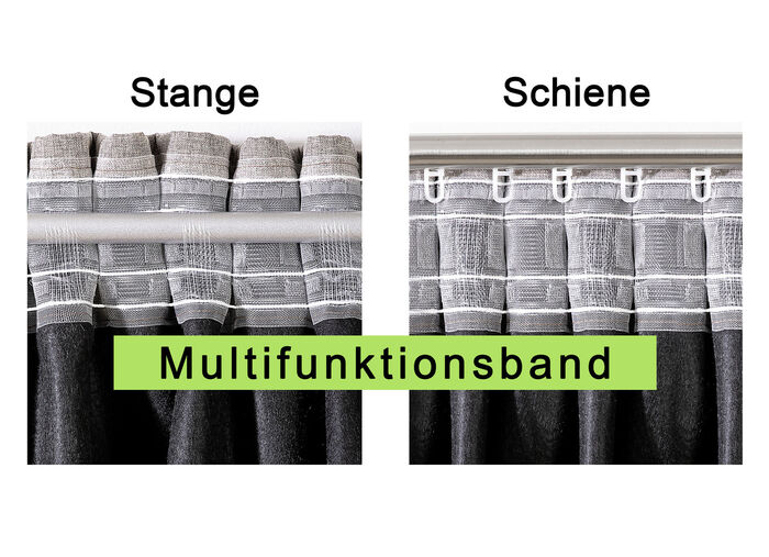 Energiebesparende verduisterende sjaals in linnenlook GROEN