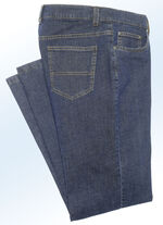 Thermo-jeans met zijzakken  JEANSBLAUW