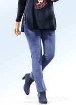 4-pocket-jeans met comfortabel aansluitend model JEANS BLAUW