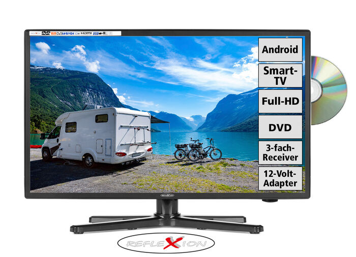 Reflexion 6-in-1 led-tv met geïntegreerde dvd-speler 