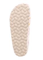 Laurina, klassieke damespantoffels, breedte H, met anatomisch gevormd voetbed ECRU