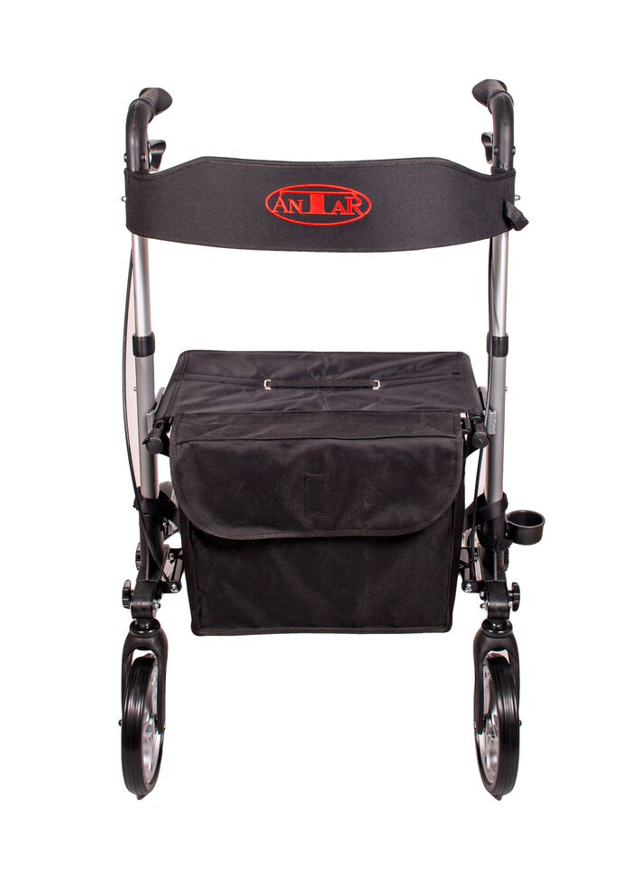Aluminium rollator met hoogwaardige uitrusting 