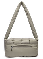 Collezione Alessandro tas gemaakt van delicaat glanzend textielmateriaal TAUPE