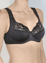 Viania set van twee beugelbeha's met elastische kant 1X SCHWARZ, 1X SEKT