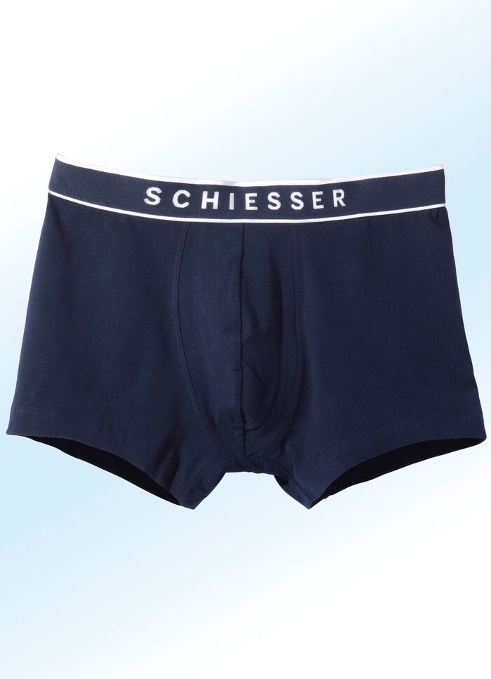 Schiesser drietalige boxershorts met elastische tailleband 