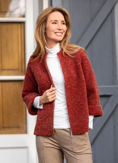 Boucl&eacute; garen vest 