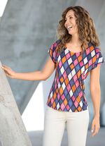 shirt met ronde hals 