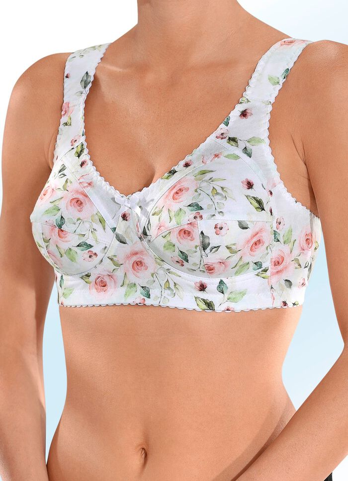 BH met bloemenmotief 