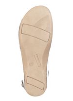 Sandaal van rundnappaleer met verstelbare hielband WITBRONS