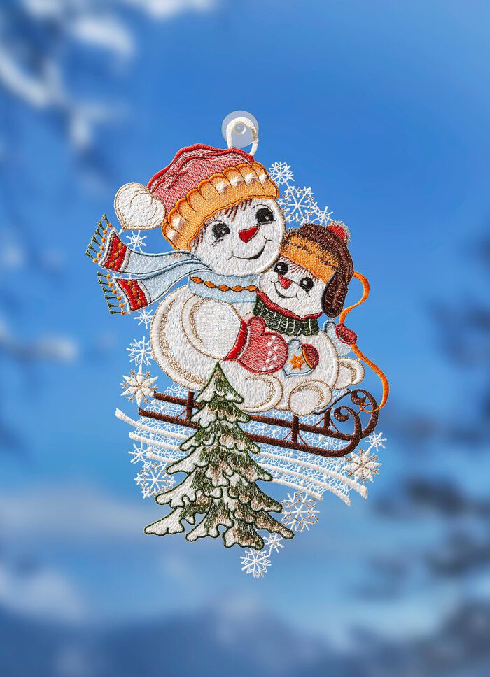 Raamdecoratie met zuignap 